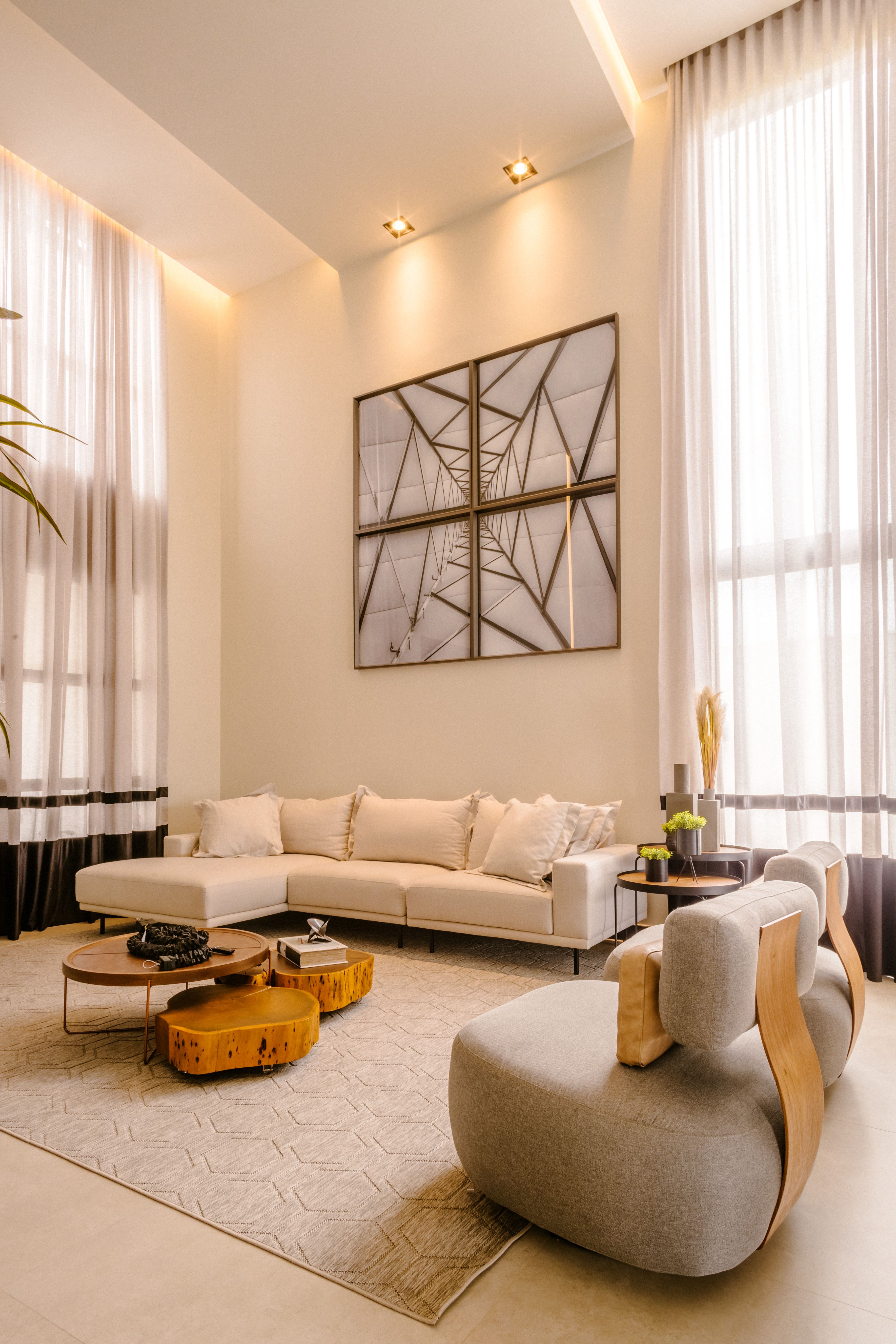 Bright, modern living room